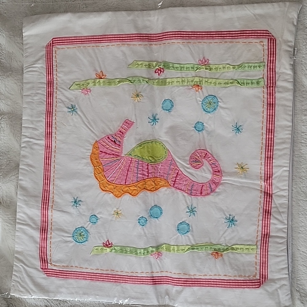 Pottery Barn Seahorse Sham 16x16